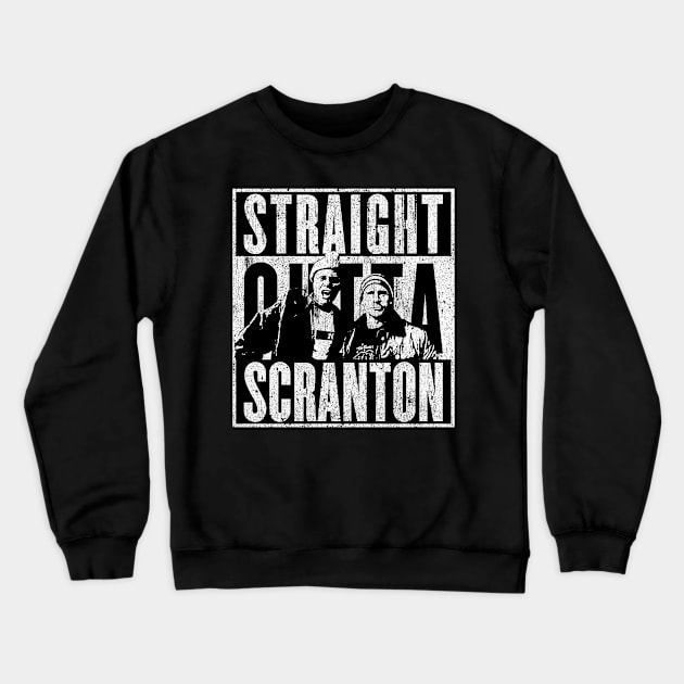 vintage straight  outta scranton Crewneck Sweatshirt by GoatUsup_Pluton